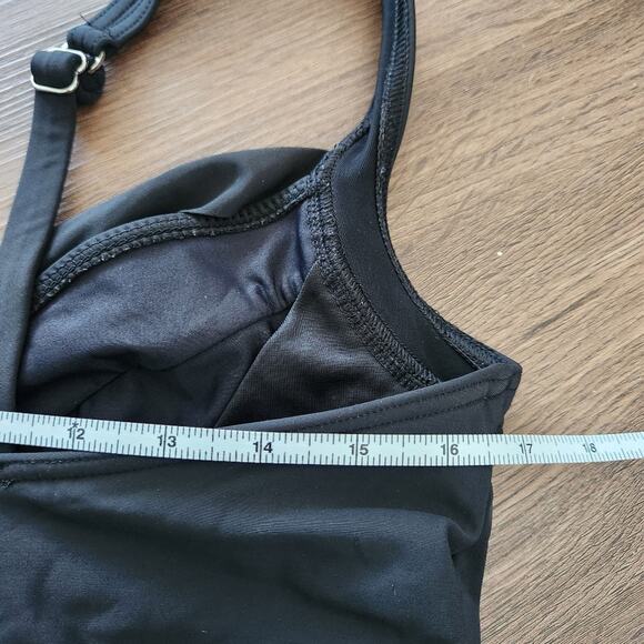 MiracleSuit Swim Tankini Top Black Beach Vacation Resortwear‎ Slimming - Picture 4 of 5